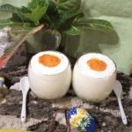 Десерт творожный «яйца страусиные всмятку»! # пасха