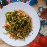 Тальятелле со шпинатом, овощами и кетчупом перечный микс «махеевъ», россия
