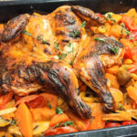 Курица в духовке с овощами