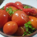 Квашеные помидоры с сахаром, быстрого приготовления